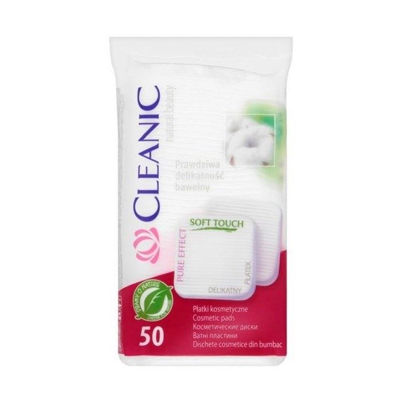 Cleanic Pure Effect Soft Touch Cotton pads 50 pcs