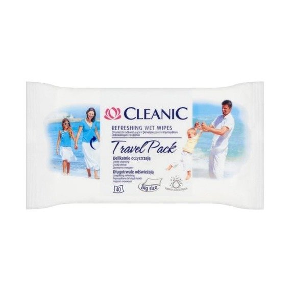 Cleanic Travel refreshing wipes 40 pieces