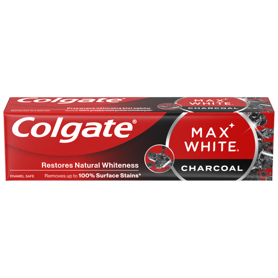 Colgate Max White Charcoal Whitening toothpaste with activated carbon 75ml