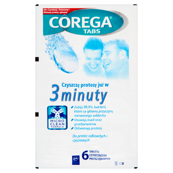 Corega Tabs cleaning tablets for dentures 6 tablets