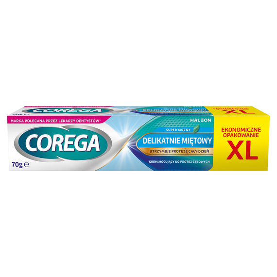 Corega denture fixing cream super strong delicate mint 70 g