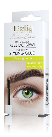 DELIA Stylizujący, transparentny klej do brwi Eyebrow Expert, 5g