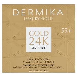 DERMIKA Luxury Gold 24K Luksusowy krem stymulator młodości 55+ 50 ml