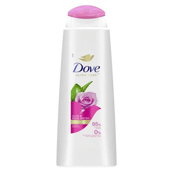 DOVE ALOES & ROSE WATER SZAMPON 400ML