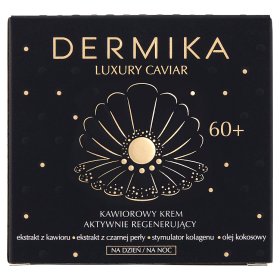 Dermika Luxury Caviar Kawiorowy krem aktywnie regenerujący 60+ na dzień i na noc 50 ml