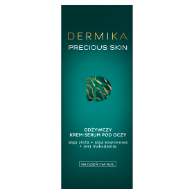 Dermika Precious Skin Odżywczy krem-serum pod oczy na dzień i na noc 15 ml