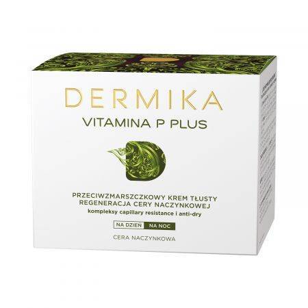 Dermika Vitamin P Plus Anti-wrinkle hypoallergenic oily day and night cream 50 ml