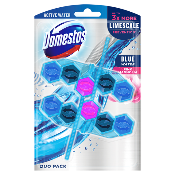 Domestos Pink Magnolia Toilet Block 2 x 53 g