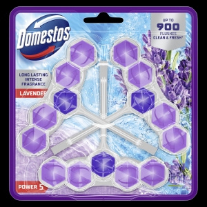 Domestos Power 5 Lavender Toilet block 3 x 50 g