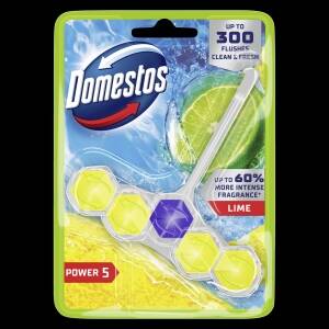 Domestos Power 5 Lime Toilet Block 50g