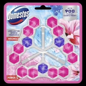 Domestos Power 5 Magnolia Toilet block 3 x 50 g