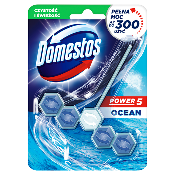 Domestos Power 5 Ocean Toilet Block 55g