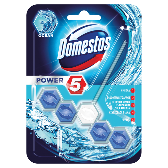 Domestos Power 5 Ocean toilet bar 55g