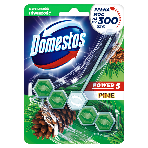 Domestos Power 5 Pine Toilet Block 55g