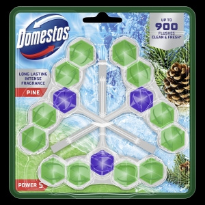 Domestos Power 5 Pine Toilet block 3 x 50 g