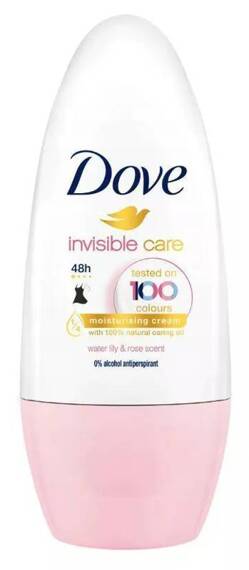 Dove Invisible Care Water Lily & Rose Scent, antyperspirant, roll-on, 50 ml