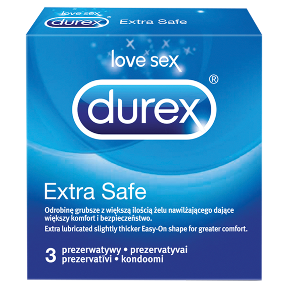 Durex Extra Safe condoms 3 pieces
