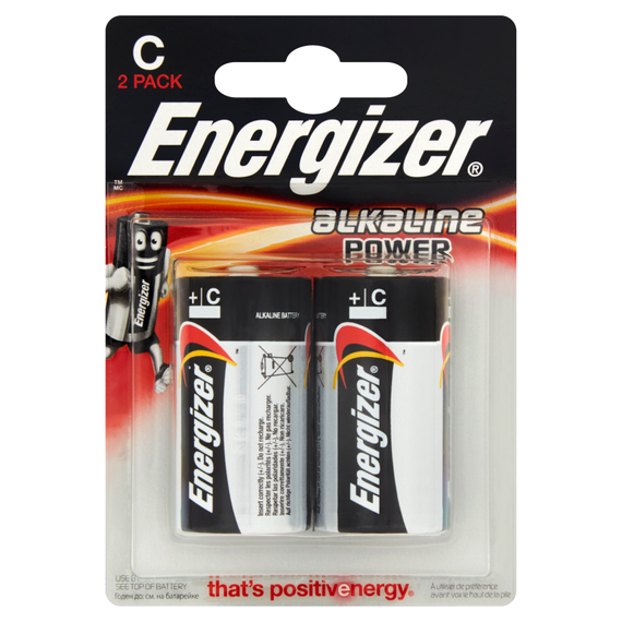 Energizer Power Alkaline C LR14 1.5V alkaline batteries 2 pieces