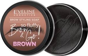 Eveline Cosmetics BROW & GO! Mydło do stylizacji brwi brązowe 25 g