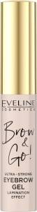 Eveline Cosmetics Brow&Go! Ultramocny żel do brwi 6ML