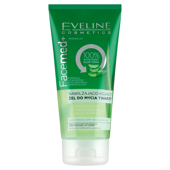 Eveline Cosmetics Facemed+ Moisturizing and soothing face wash gel 3in1 150 ml