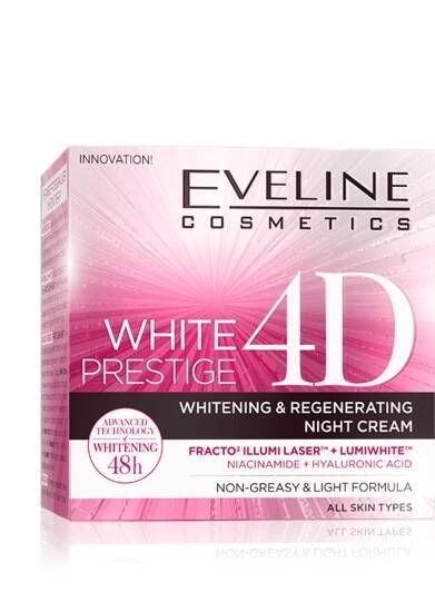 Eveline Cosmetics White Prestige 4D Whitening and Regenerating Night Cream krem wybielająco-regenerujący na noc 50ml