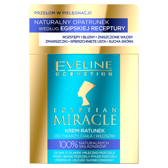 Eveline Egyptian Miracle Krem - Ratunek do Twarzy, Ciała i Włosów 40 ml