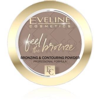 Eveline Feel the bronze Puder brązujący, nr 02 Chocolate cake