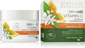 Eveline Organic Vitamin C Rozświetlający Krem rewitalizujący na dzień i noc - każdy rodzaj cery 50ml