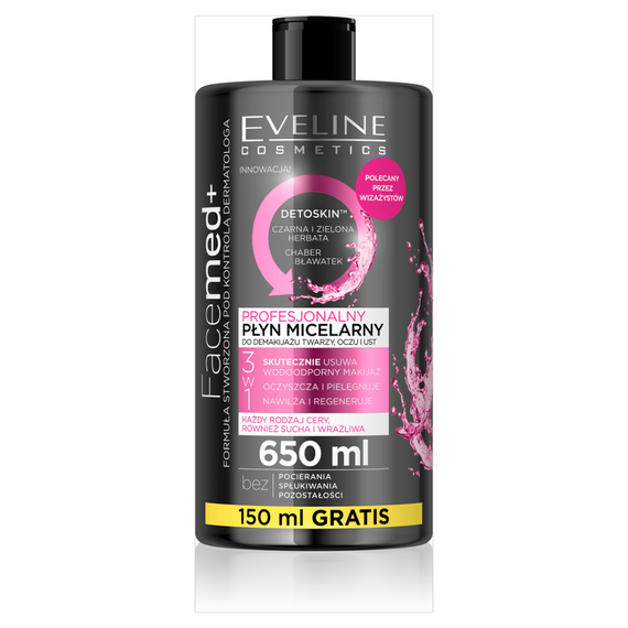 Eveline cosmetics Facemed+ Professional micellar fluid 3in1