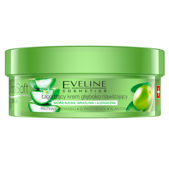 Extra Soft Soothing Deeply Moisturizing Cream for Face and Body Organic Olive and Aloe