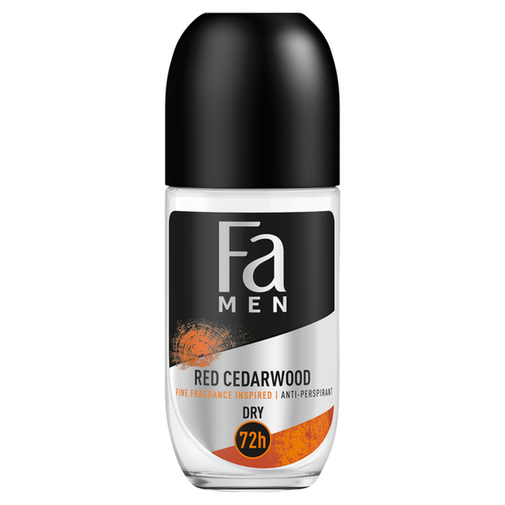 Fa Men Red Cedarwood 72h Antiperspirant Roll-on with the scent of red cedar wood notes 50 ml