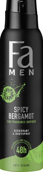 Fa Men Spicy Bergamot Deodorant and Body Spray 150ml