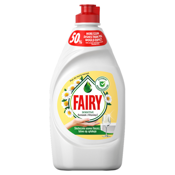 Fairy Sensitive Skin Chamomile & Vitamin E Skin-friendly dishwashing liquid 450 ML