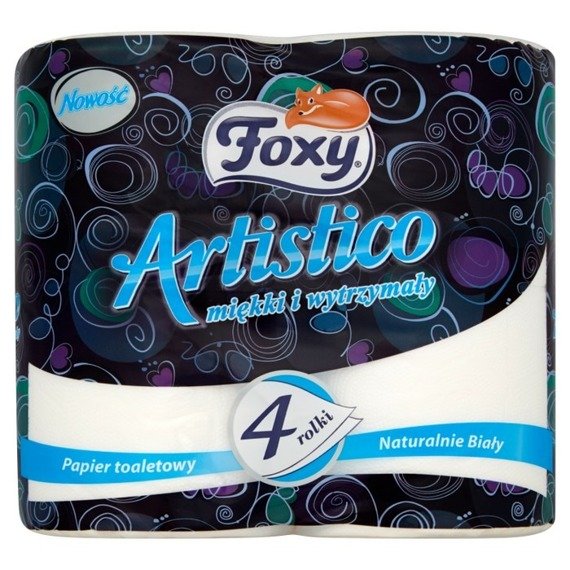 Foxy Artistico Naturally white toilet paper 4 rolls