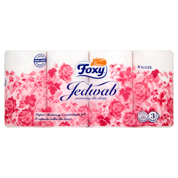 Foxy Silk toilet paper neutral skin 8 rolls