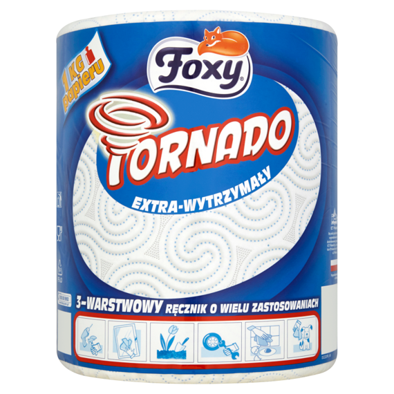 Foxy Tornado 3-ply paper towel