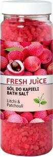 Fresh Juice Sól do kąpieli Litchi i paczula 700 g