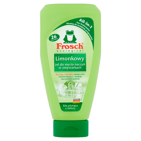 Frosch ecological Limonkowy żel do mycia naczyń w zmywarkach 650 ml