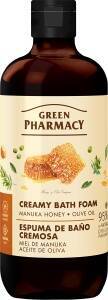 GREEN PHARMACY Kremowa pianka do kąpieli Miód manuka i Oliwa z oliwek 500ml