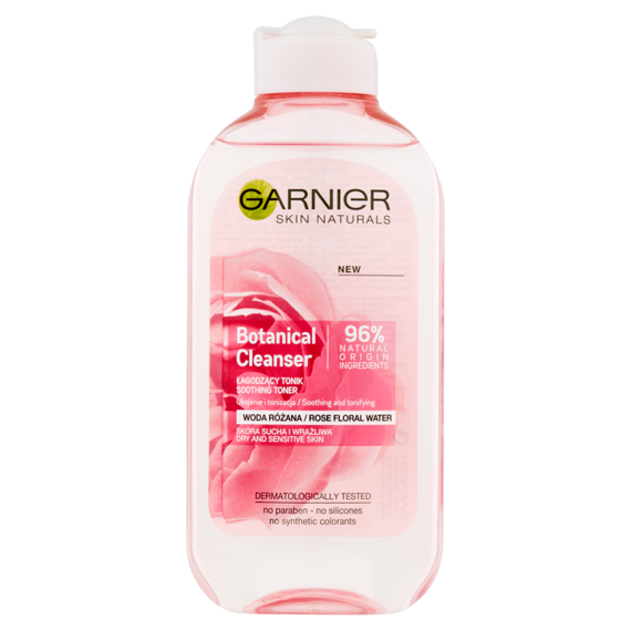 Garnier Botanical Cleanser Łagodzący tonik woda różana 200 ml