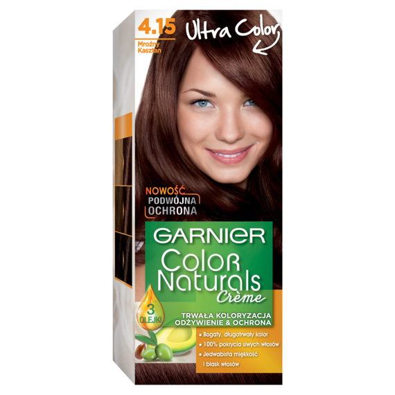 Garnier Color Naturals Creme Hair Color 4.15 Frosty Dark Mahogany