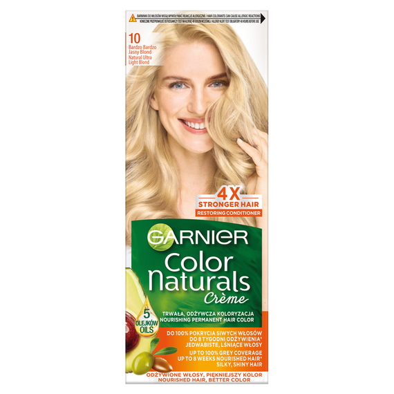 Garnier Color Naturals Crème Hair Dye 10 Very Very Light Blonde