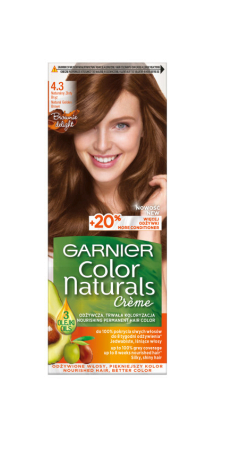 Garnier Color Naturals Creme Hair Dye 4.3 Natural Golden Brown