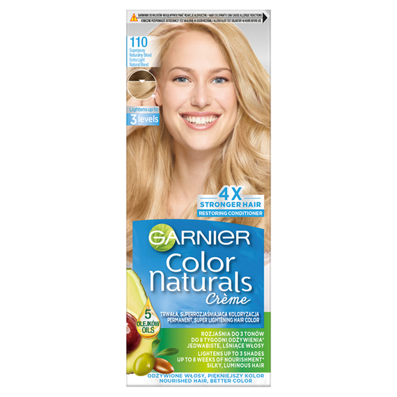 Garnier Color Naturals Crème Hair Dye Super Light Natural Blonde 110