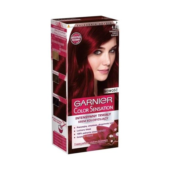 Garnier Color Sensation Hair Color 4.60 Intense Dark Red 