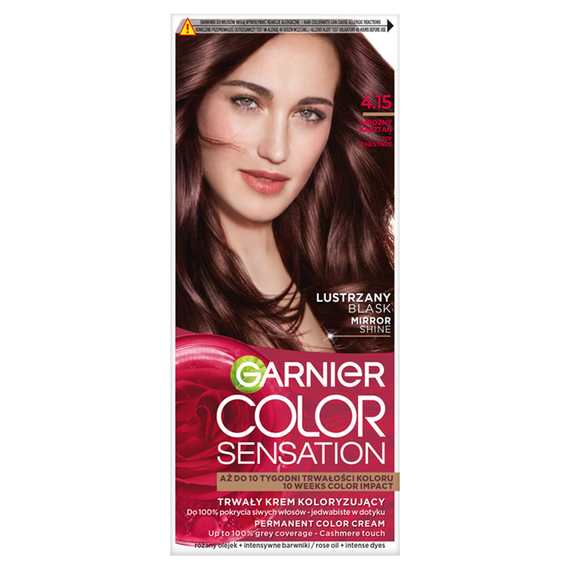 Garnier Color Sensation Permanent Color Cream 4.15 Frosty Chestnut