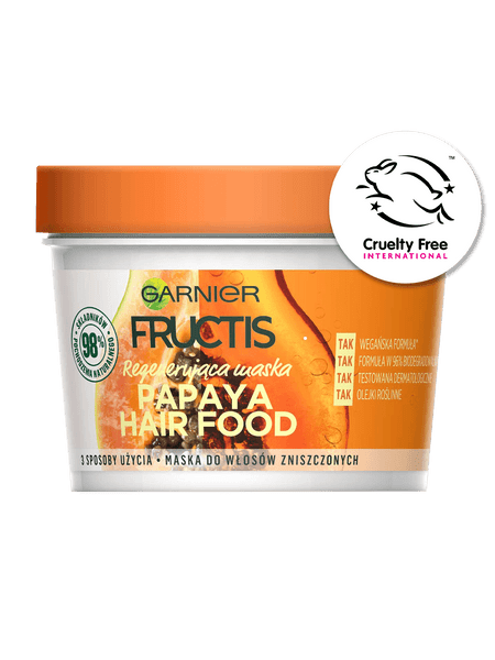 Garnier Fructis Regenerująca maska do włosów zniszczonych Papaya Hair Food 400 ml