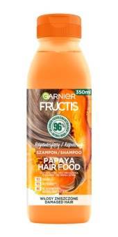Garnier Fructis Regerujący szampon na zniszczone włosy Papaya Hair Food 350 ml
