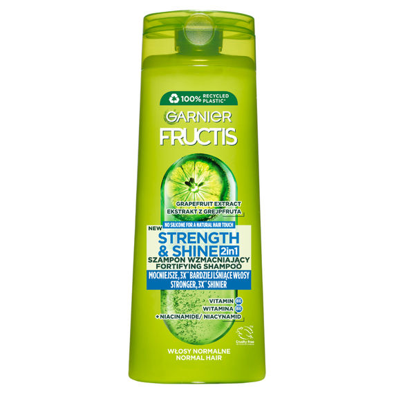 Garnier Fructis Strength & Shine 2in1 Strengthening Shampoo 400 ml